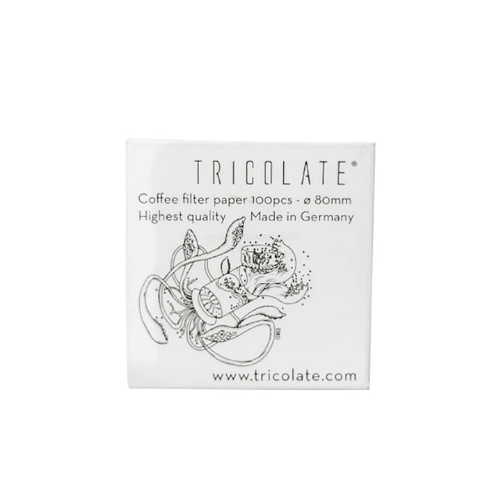 Tricolate Paper Filters, 100 pcs Pack