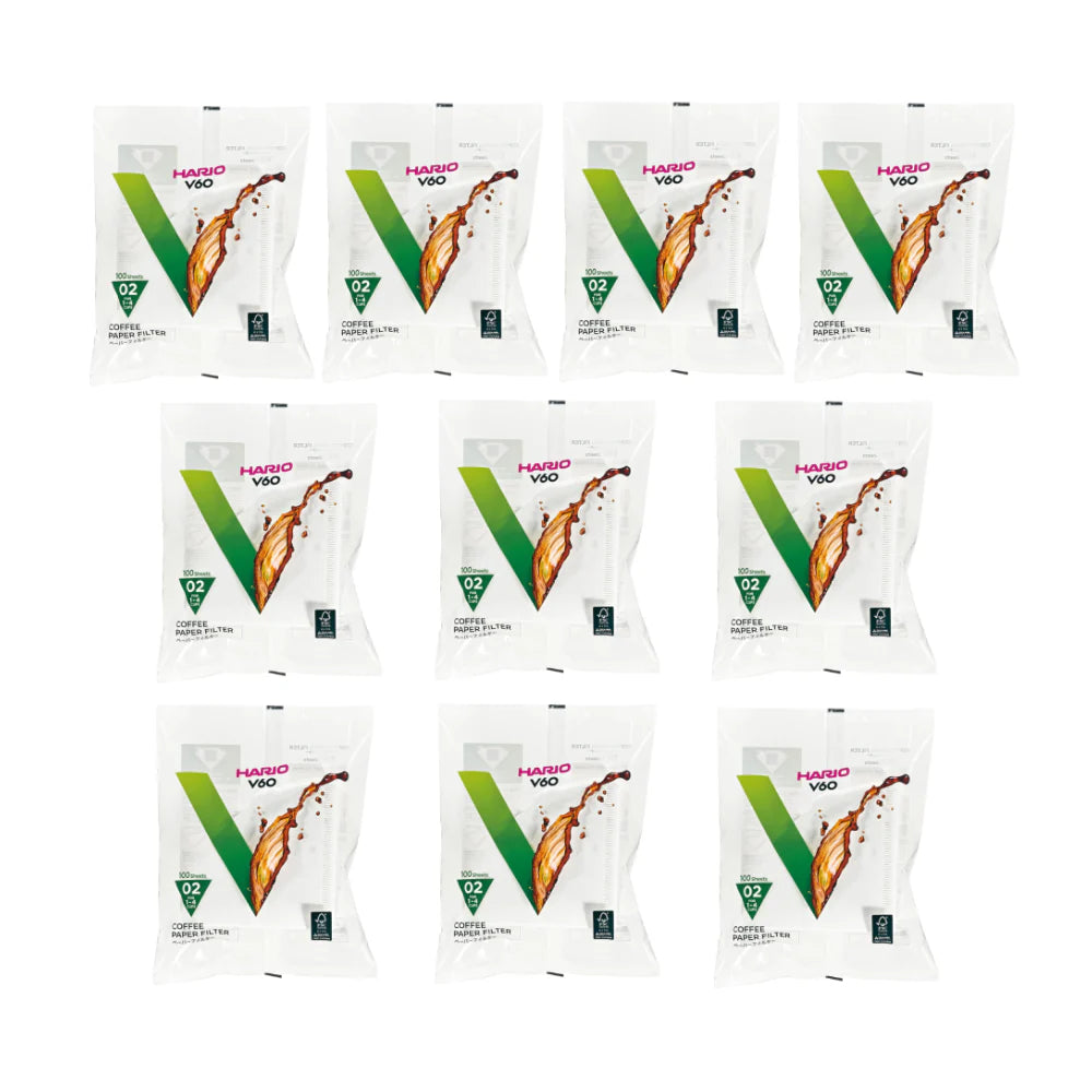 Hario V60 bleached filters, 100pcs