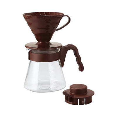 Hario V60 Coffee Server 02 Set Chocolate Brown-standard