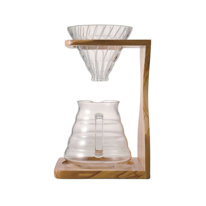 Hario V60 Olive Wood Stand Set