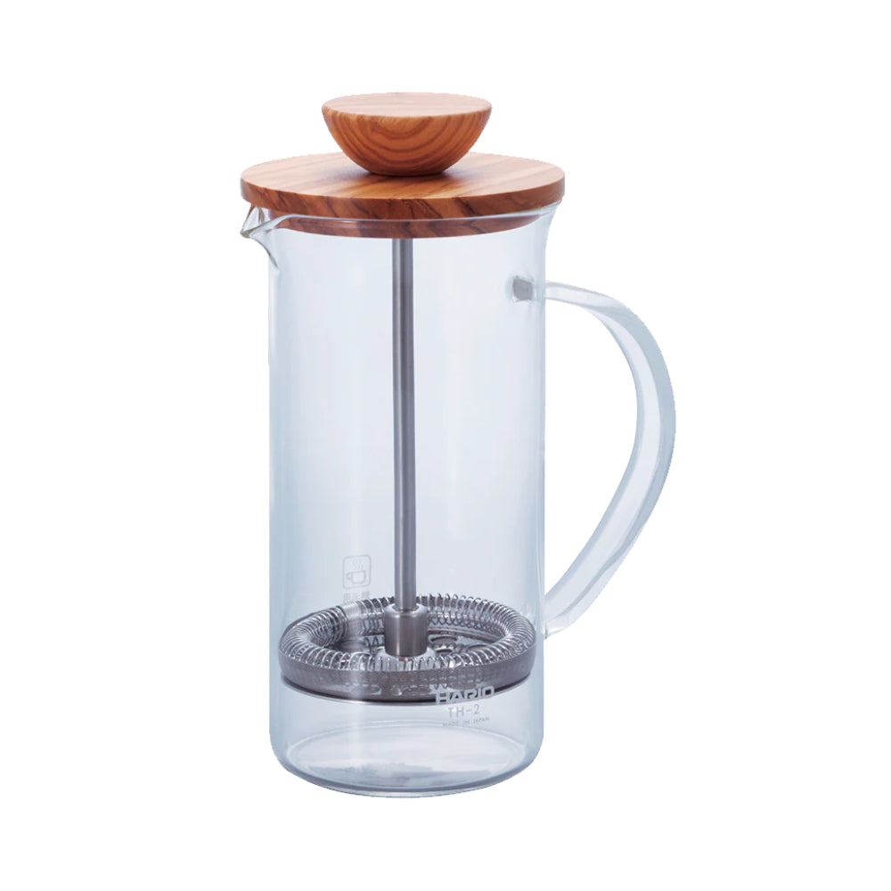 hario wood tea press