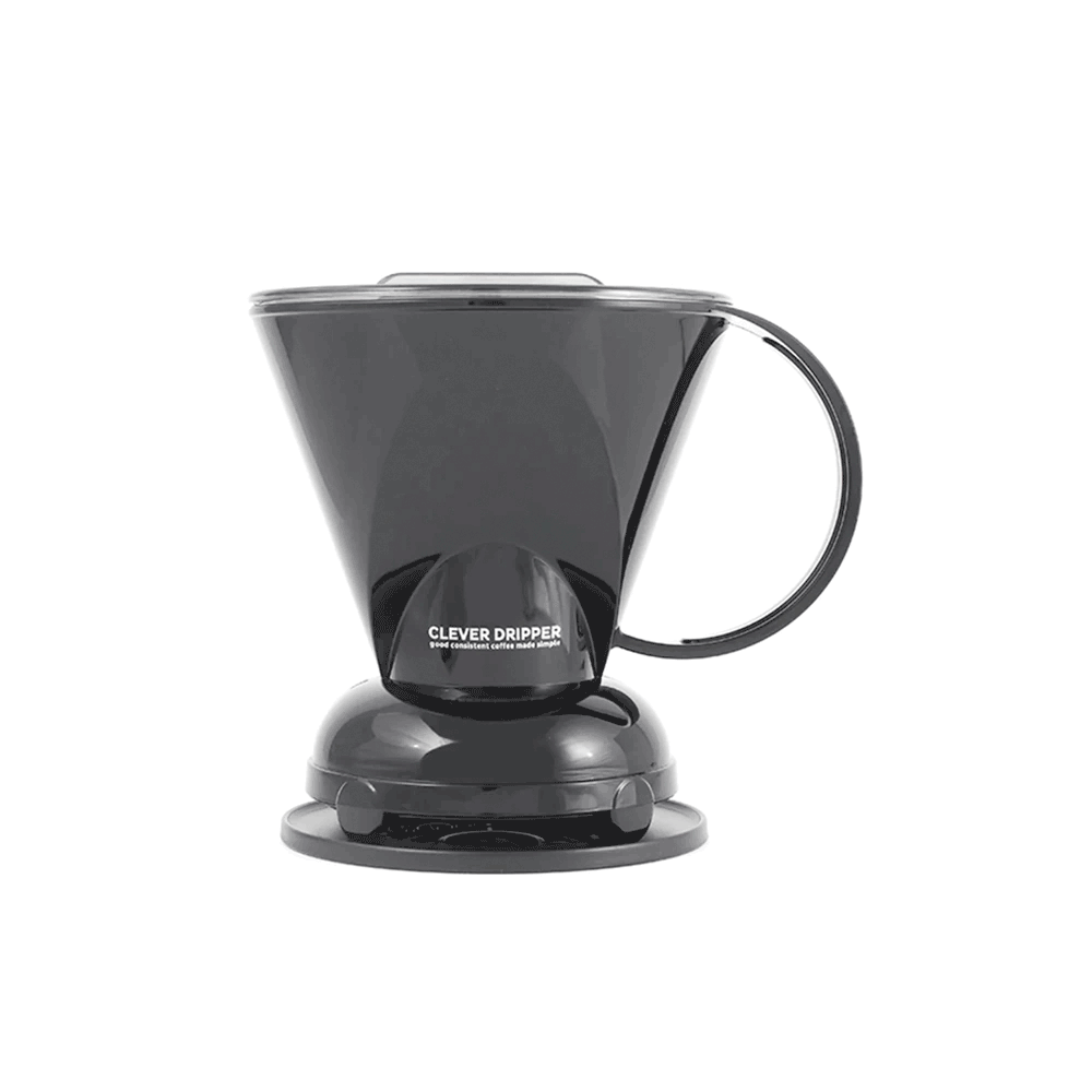 أداة تحضير القهوة Handy Brew Clever Dripper باللون الأسود مع فلاتر