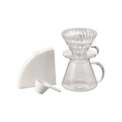 Hario V60 Glass Brewing Kit-1-4 cups