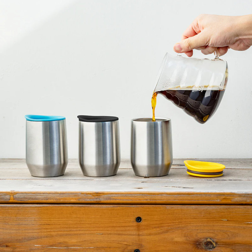 Hario Stainless Steel Mug MIOLOVE - Black, Blue and Yellow