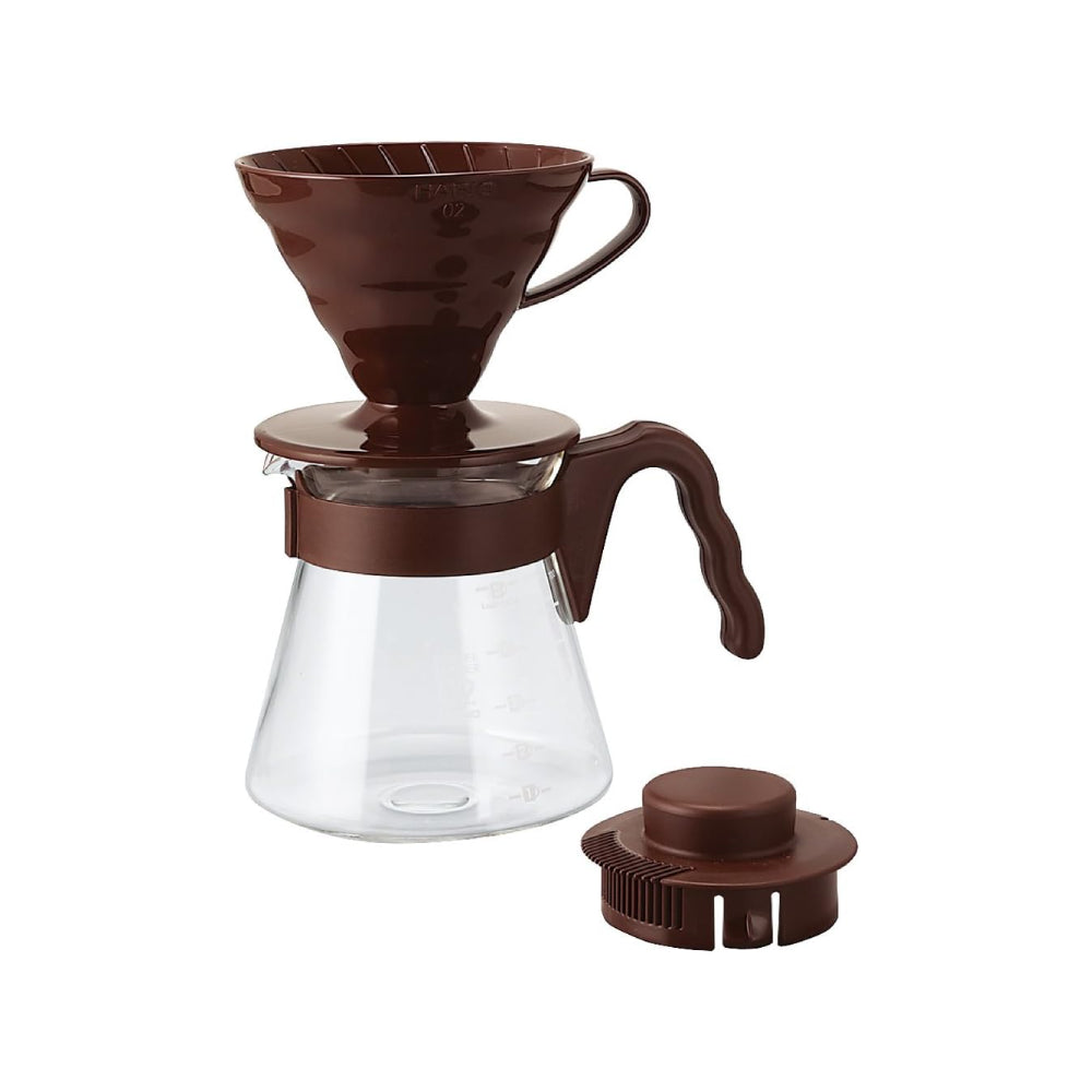 Hario V60 Coffee Server 02 Set Chocolate Brown