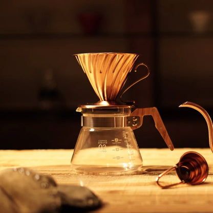 Hario V60-02 Copper Dripper With Nickel Plating Inside