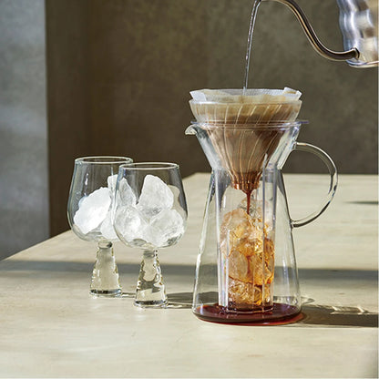 Hario V60 Glass Iced Coffee Maker Transparent