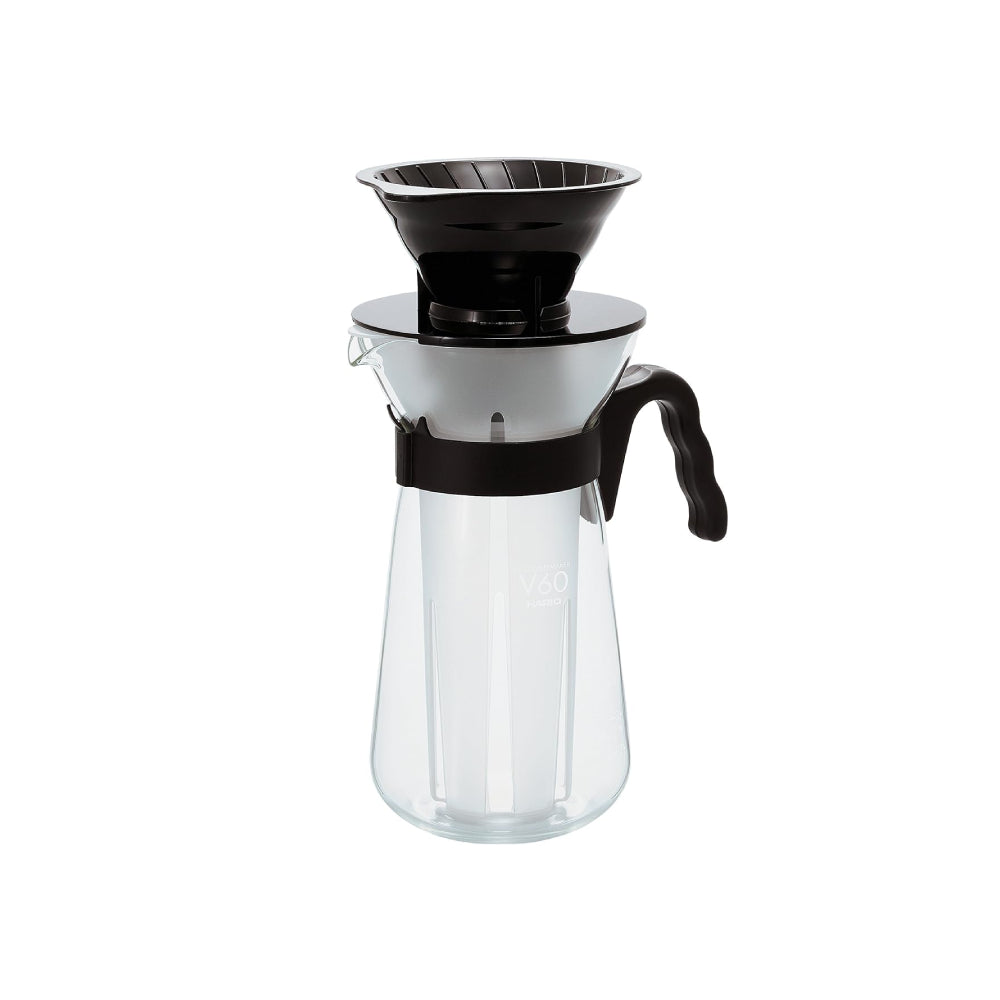 Hario V60 Glass Iced Coffee Maker Black
