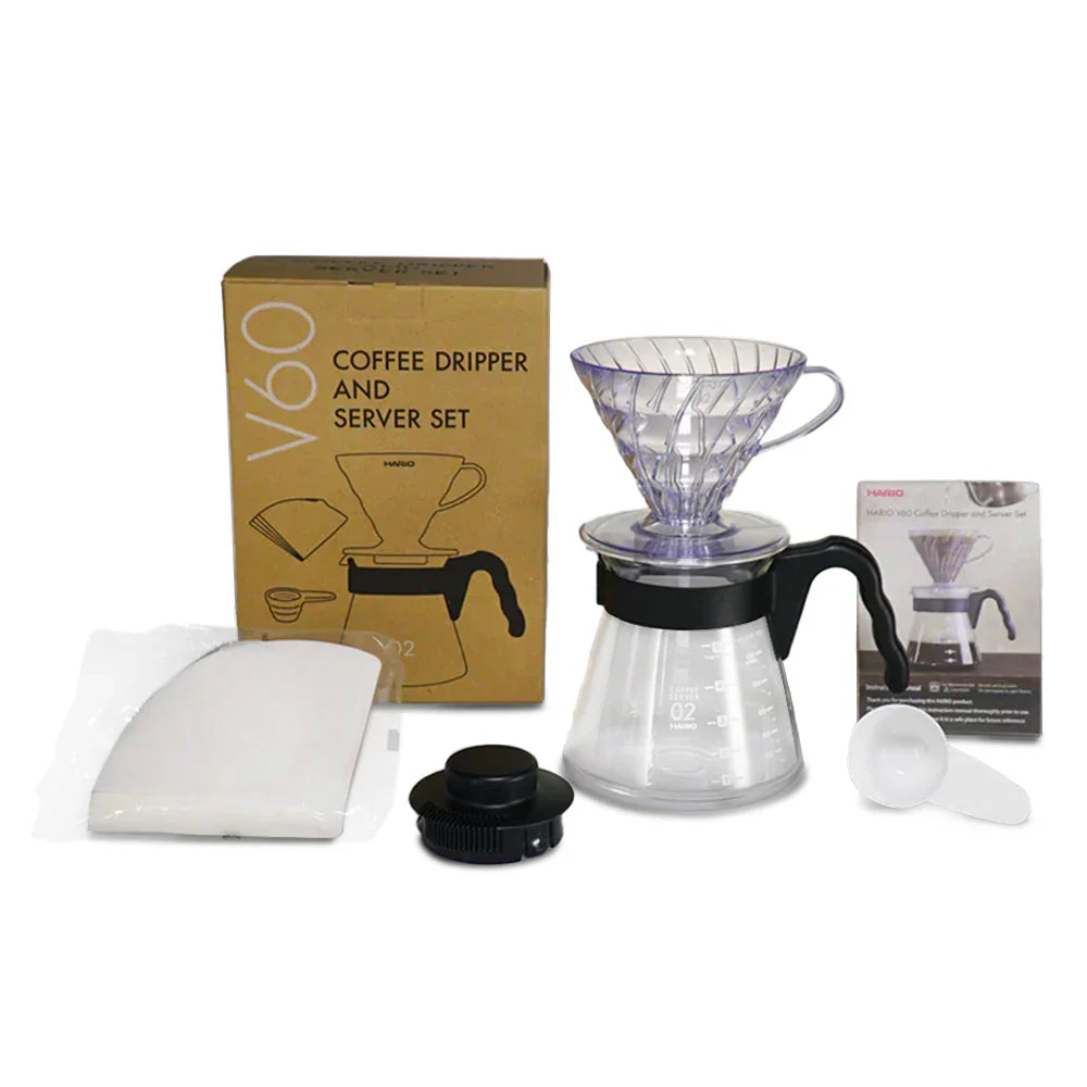 Hario V60 Coffee Dripper and Server Set, 02 Size