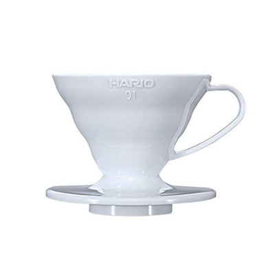 Hario V60 Coffee Dripper 01, White (PP)-standard