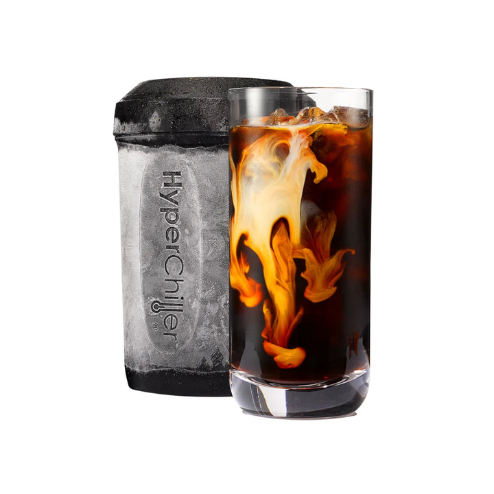 HyperChiller - HC2CB Patented Iced Coffee/Beverage Cooler - 12.5 Oz, Charcoal Black
