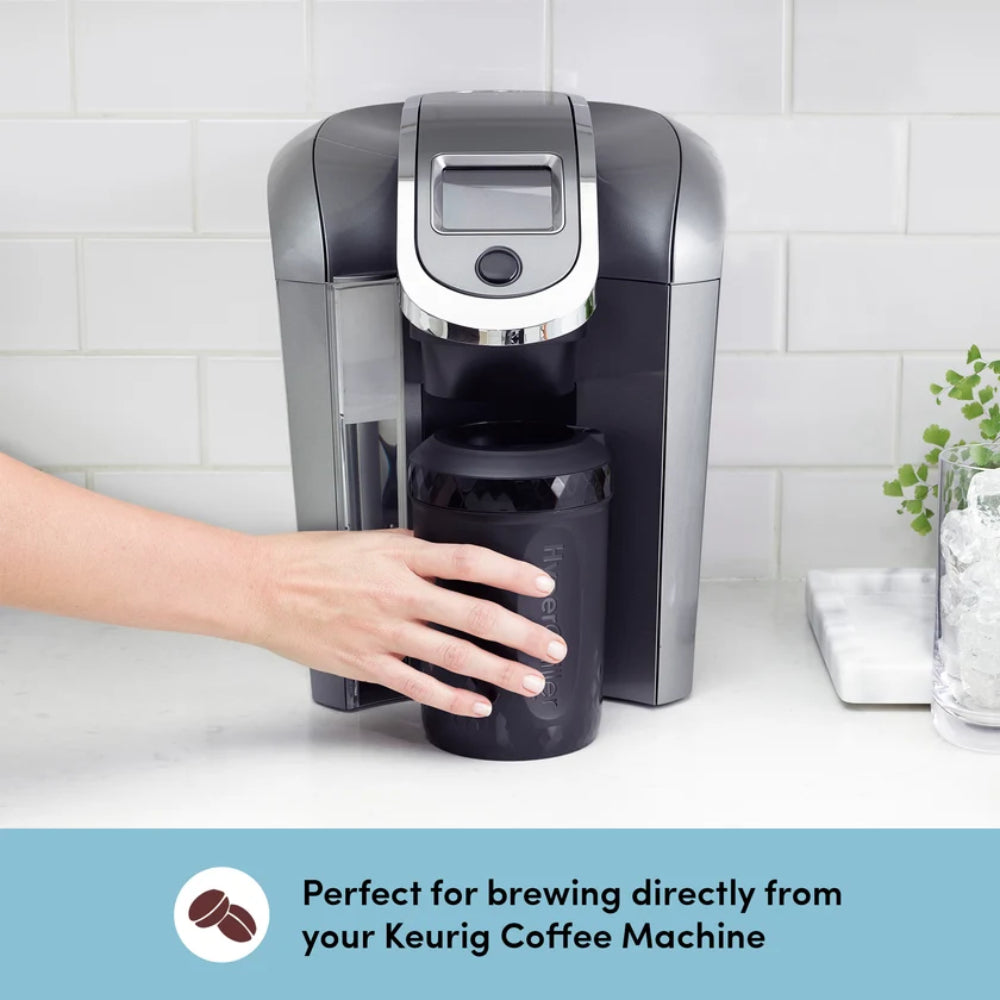 HyperChiller - HC2CB Patented Iced Coffee/Beverage Cooler - 12.5 Oz, Charcoal Black
