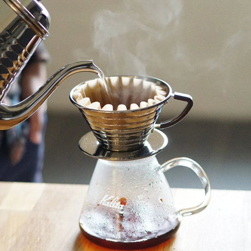 Kalita Wave 155 Stainless Steel Dripper – 1-2 Cups