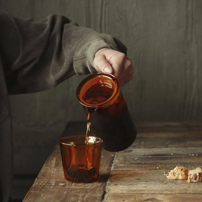 KINTO CAST Amber Double Wall Glass