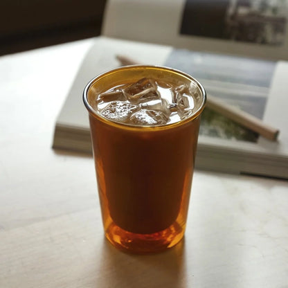 KINTO CAST Amber Double Wall Glass