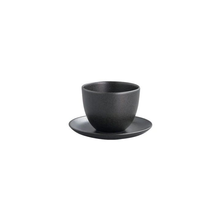 kinto pebble cup saucer black