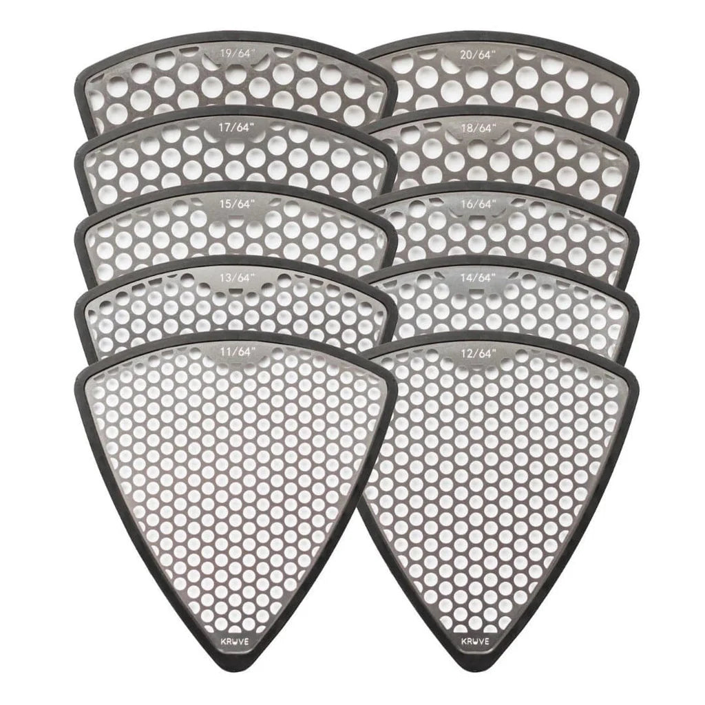 kruve bean grading sieve pack with 10 sieves