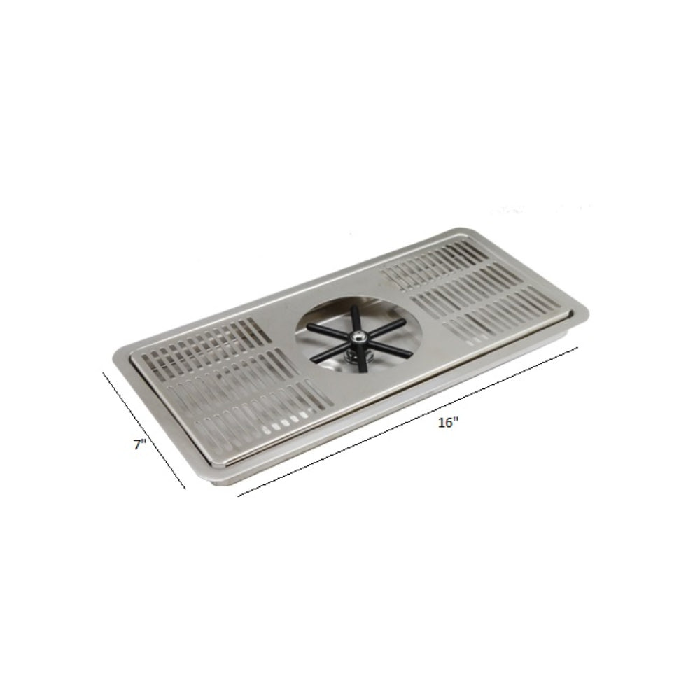 Krome Center Pitcher Rinser Drip Tray With Spin Spray - C4008