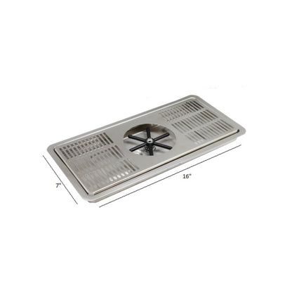 Krome Center Pitcher Rinser Drip Tray With Spin Spray - C4008