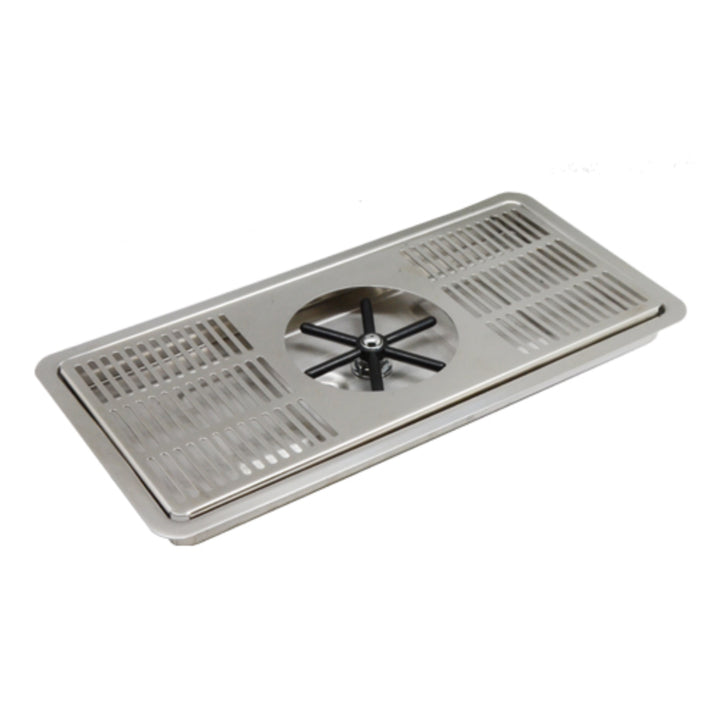 Krome Center Pitcher Rinser Drip Tray With Spin Spray - C4008