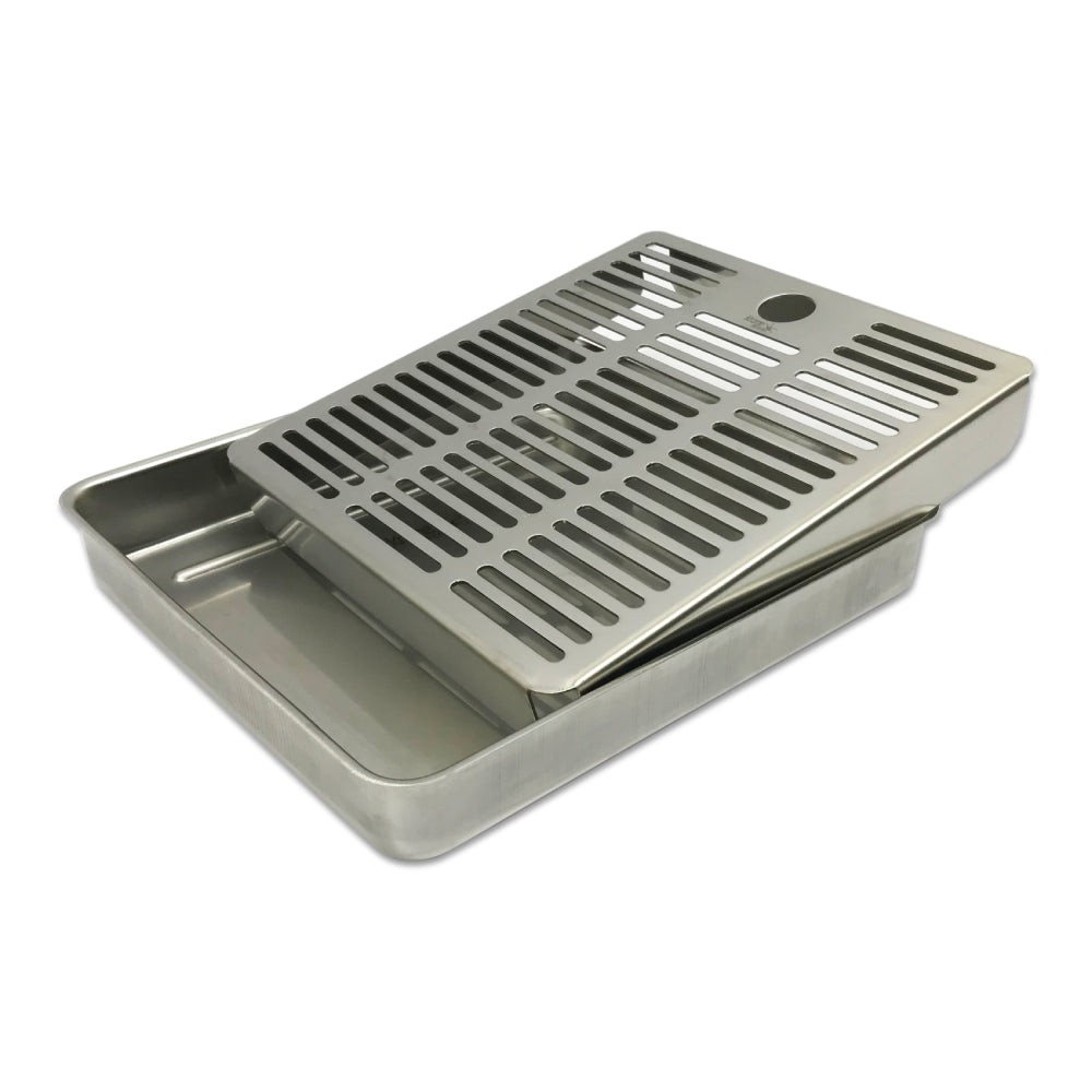 Krome Recessed / Over Counter Drip Tray Brushed Stainless Without Drain