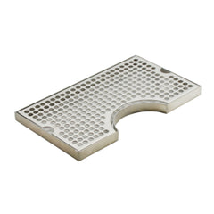 Krome Cut out Surface Mount Drip Tray - No Drain (12