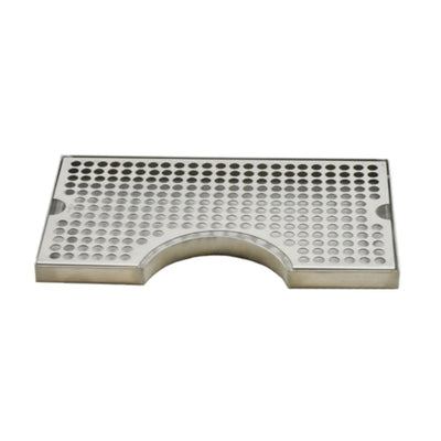 Krome Cut out Surface Mount Drip Tray - No Drain (12"x 7"x 3/4")
