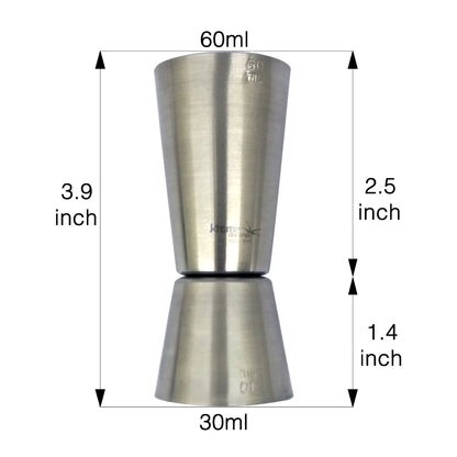 Krome Large SS Double Jigger