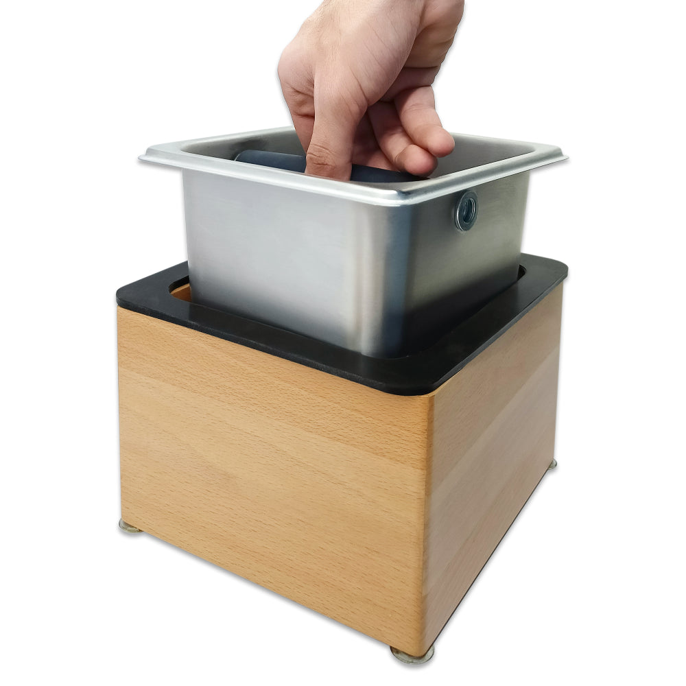 Krome Wooden Counter Top Knock Box