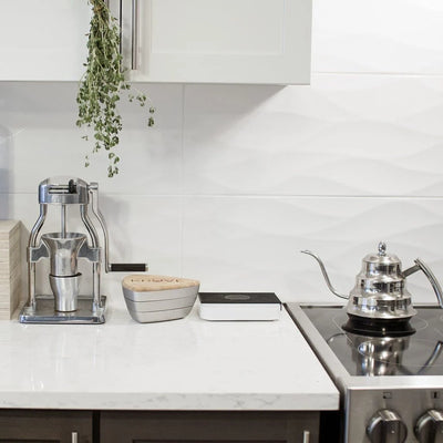 Kruve Sifter with 15 Sieves and Sieve Stand - Silver