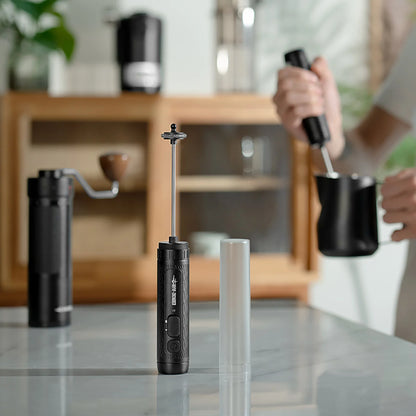 MHW-3Bomber Magician Electric Milk Frother - Black