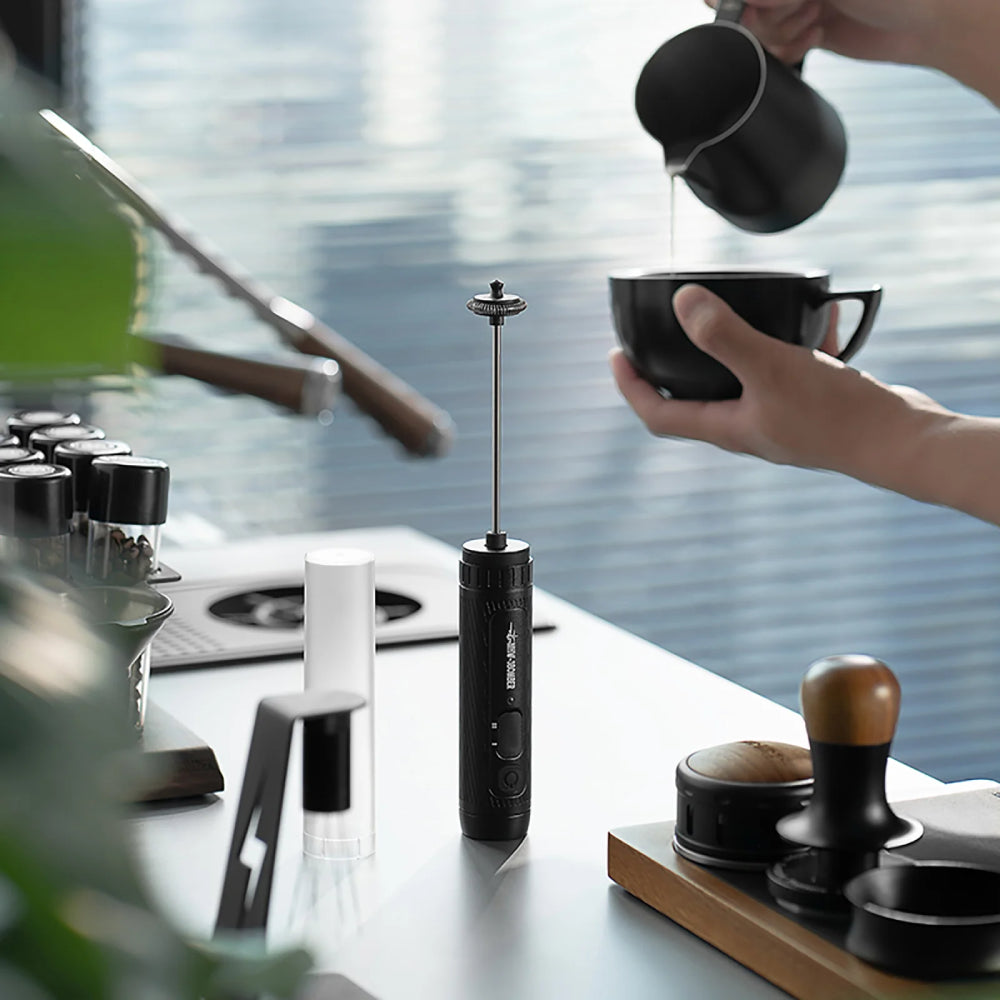 MHW-3Bomber Magician Electric Milk Frother - Black