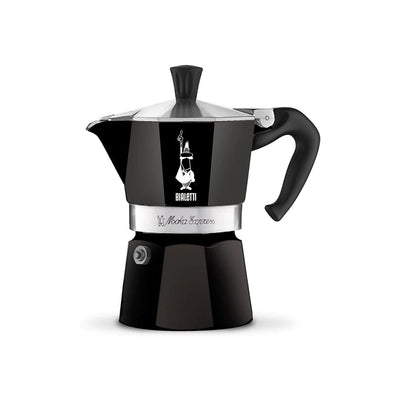 Bialetti Moka Express Coffee Maker 3 Cup-Black-black