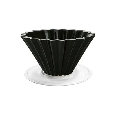 Origami Dripper M with Plastic Holder-black