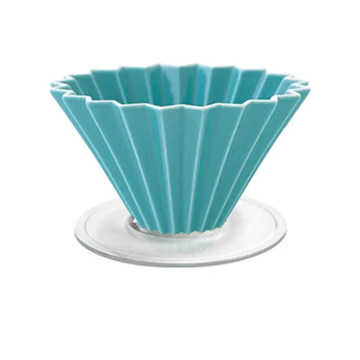 Origami Dripper M with Plastic Holder-turquoise