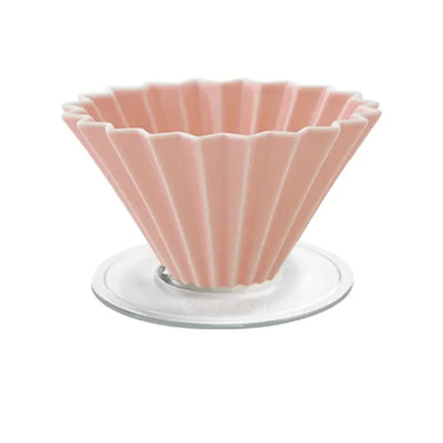 Origami Dripper M with Plastic Holder-pink