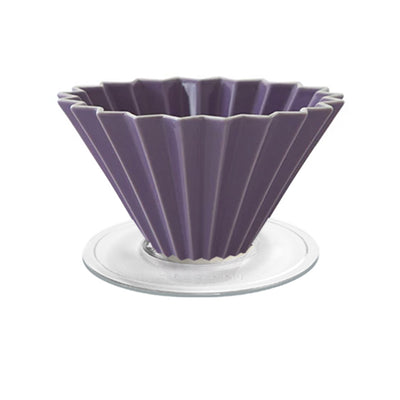 Origami Dripper M with Plastic Holder-purple