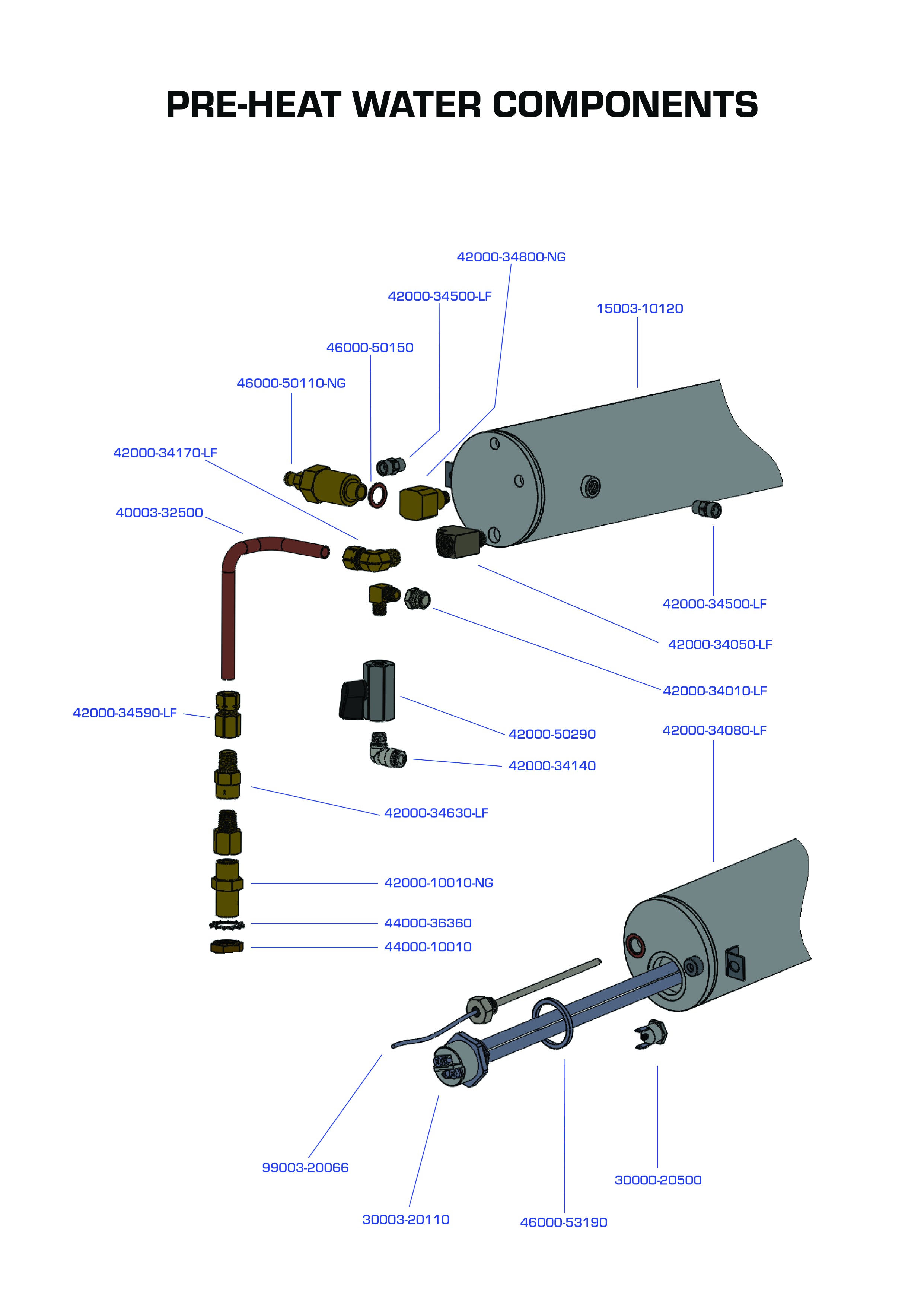 Pre-Heat Water Components Espresso V3