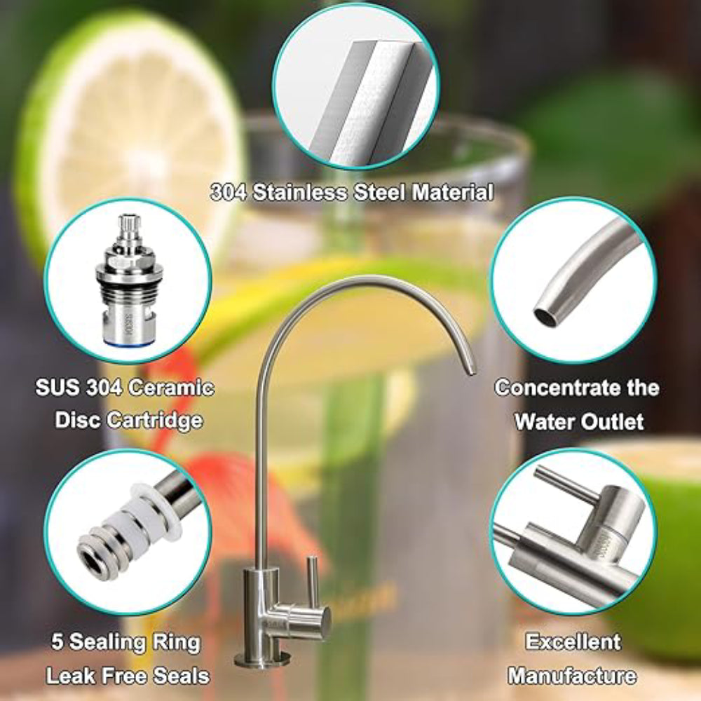 Precise Drinking Water SUS304 Stainless Steel Faucet