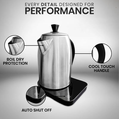 Rattleware Stainless Steel 1.7L 220V Cupping Kettle