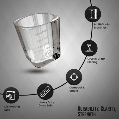 Rattleware Premium 2oz Graduated Shot Glass