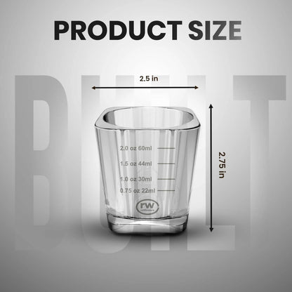 Rattleware Premium 2oz Graduated Shot Glass