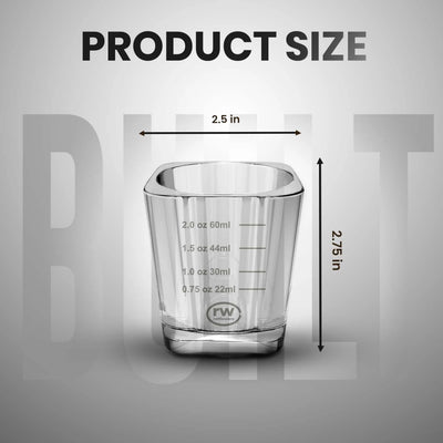 Rattleware Premium 2oz Graduated Shot Glass