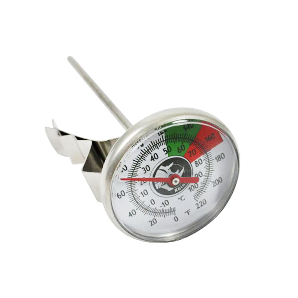 Rhino Coffee Gear Milk Analog Thermometer Short Stem 5"
