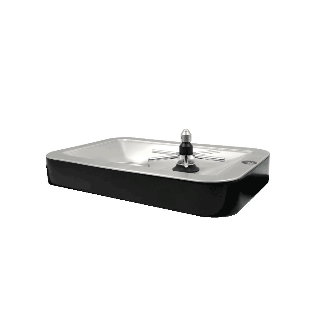 Rhino Coffee Gear Pitcher Rinser Riser Suit Sink - Black