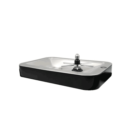 Rhino Coffee Gear Pitcher Rinser Riser Suit Sink - Black