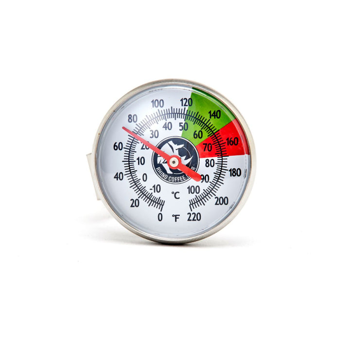 Rhino Coffee Gear Milk Analog Thermometer Long Stem 7"
