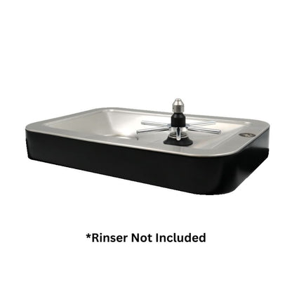 Rhino Coffee Gear Pitcher Rinser Riser Suit Sink - Black