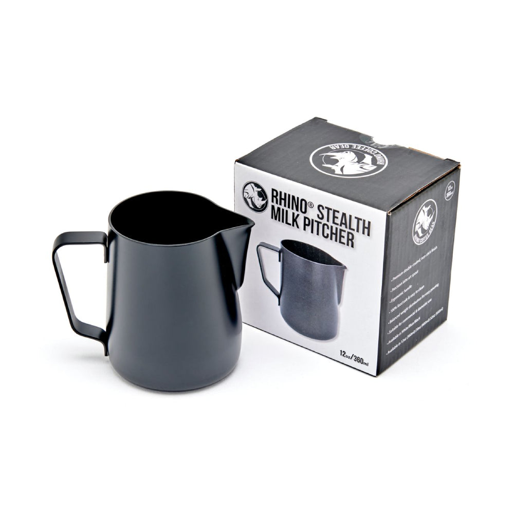 Rhino Coffee Gear Stealth Milk Pitcher - Black
