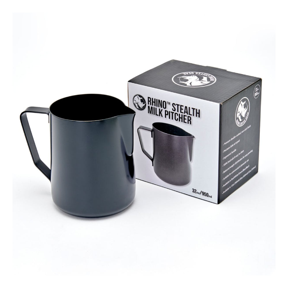 Rhino Coffee Gear Stealth Milk Pitcher - Black